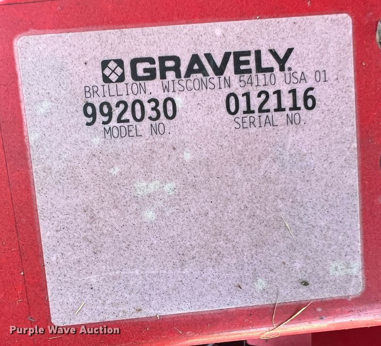 image for item KC9846 Gravely ProMaster PMZ260  ZTR lawn mower