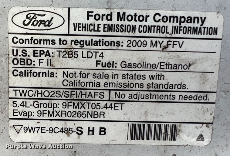 image for item KC9868 2009 Ford F150  SuperCab pickup truck