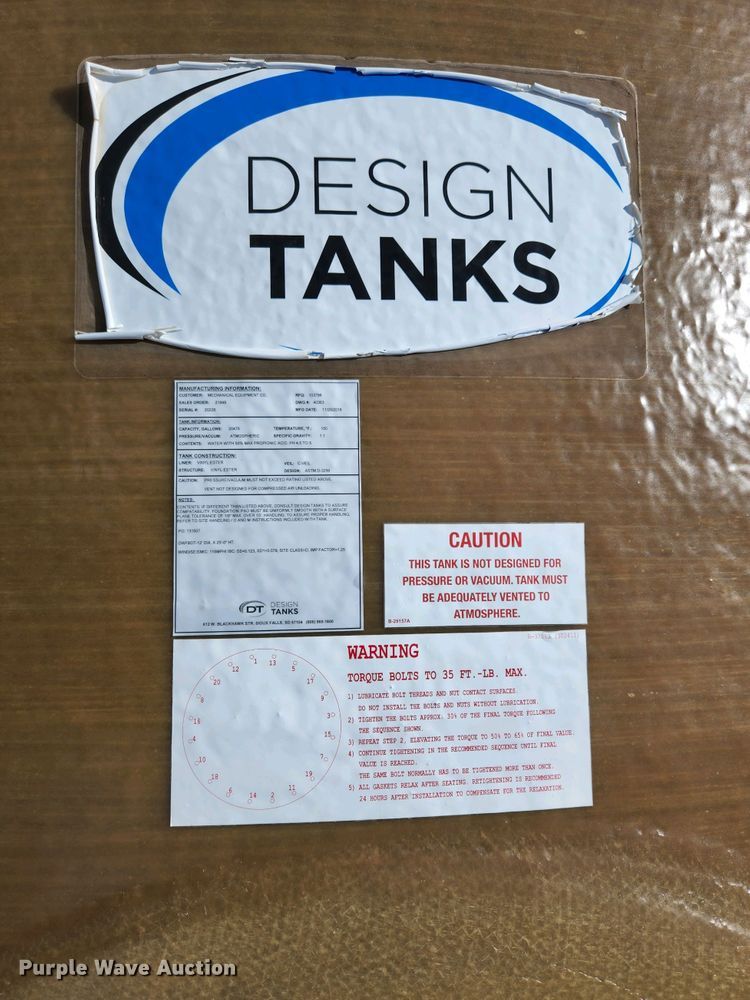 image for item KD9864 Fiberglass tank