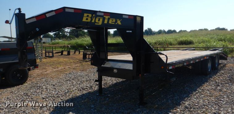 image for item KJ9858 2012 Big Tex 22GN-20BK+5  equipment trailer