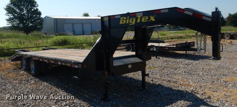 image for item KJ9858 2012 Big Tex 22GN-20BK+5  equipment trailer