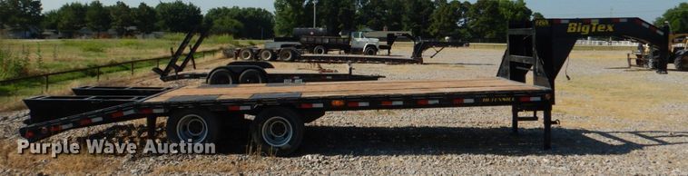image for item KJ9858 2012 Big Tex 22GN-20BK+5  equipment trailer