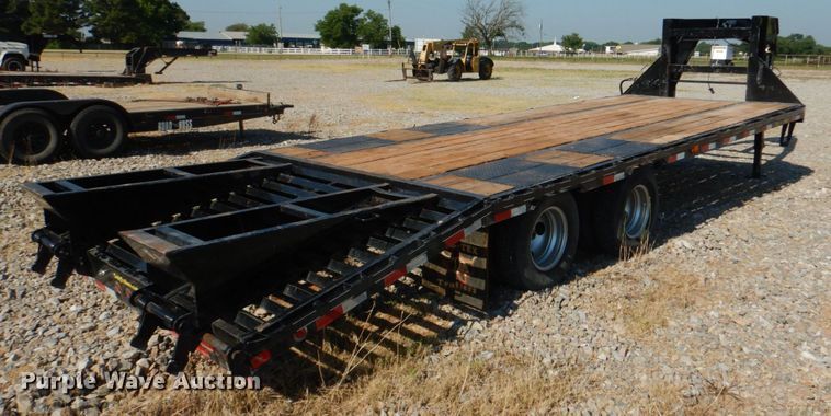 image for item KJ9858 2012 Big Tex 22GN-20BK+5  equipment trailer