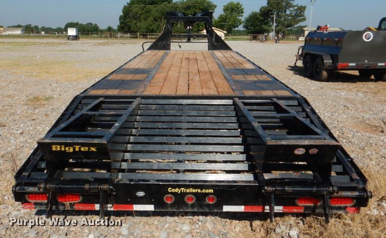 image for item KJ9858 2012 Big Tex 22GN-20BK+5  equipment trailer