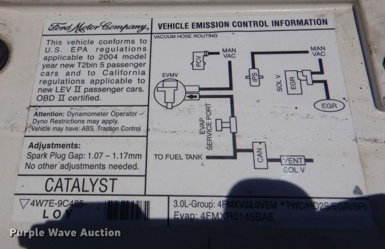 image for item KJ9864 2004 Ford Taurus SES