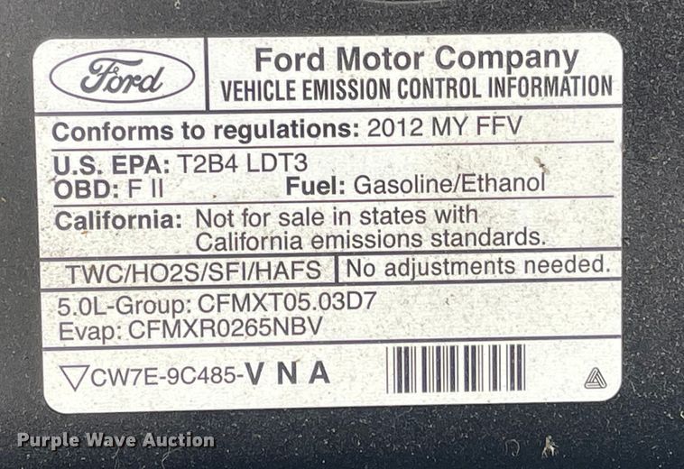 image for item LF9073 2012 Ford F150 XL  SuperCrew pickup truck