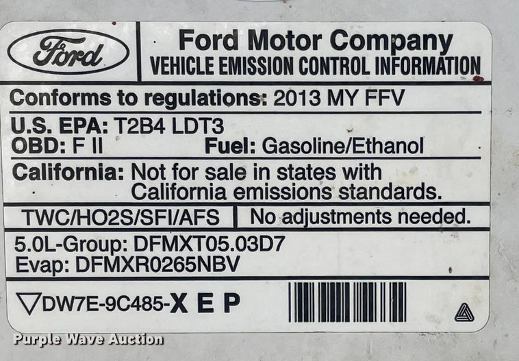 image for item LF9074 2013 Ford F150 XL  SuperCrew pickup truck