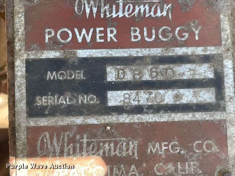 image for item LF9080 Whiteman DB60  power buggy