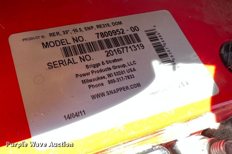 image for item LI9349 Snapper 7800952-00  lawn mower