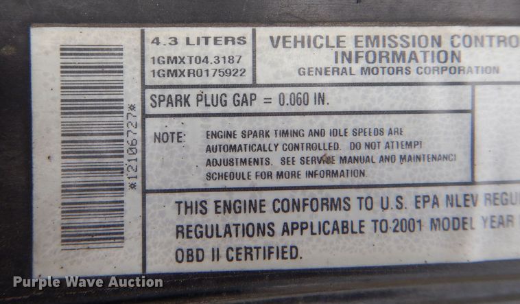 image for item LP9390 2001 Chevrolet Blazer  SUV