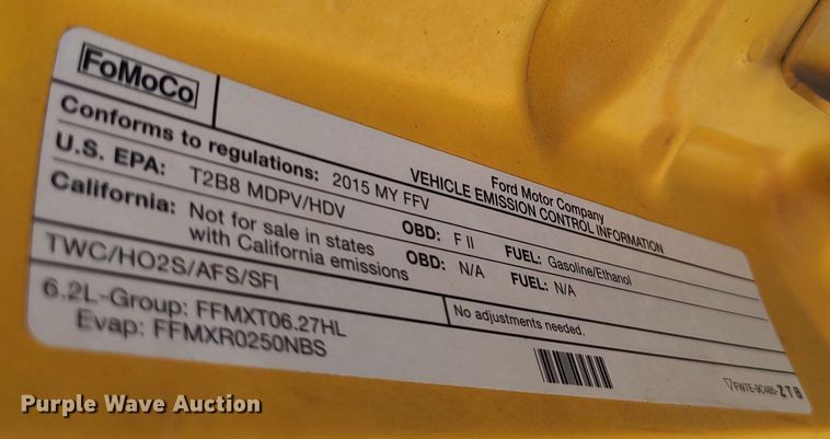 image for item LU9122 2015 Ford F350 Super Duty XL  utility bed pickup truck