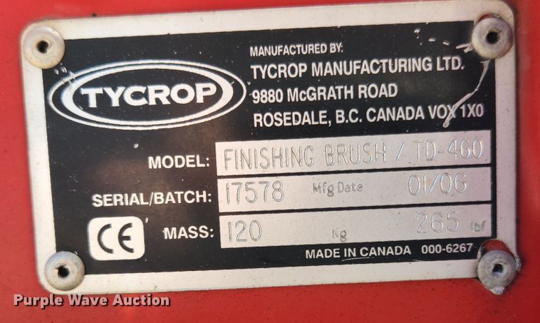 image for item MK9018 2006 Tycrop TD-460  top dresser spreader