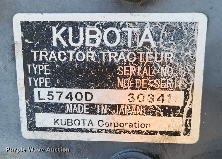 image for item MK9021 Kubota L5740 HST  MFWD tractor