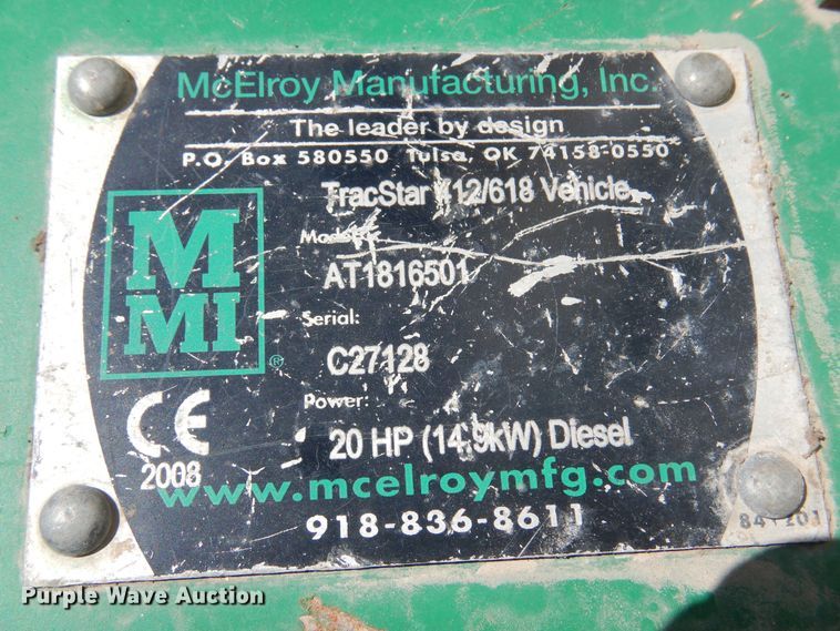 image for item DN0422 McElroy TracStar 412  pipe fusion machine