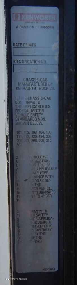 image for item DN0440 2006 Kenworth T800  vacuum truck