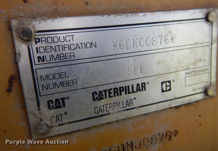 image for item DN0450 1998 Caterpillar 325B L excavator