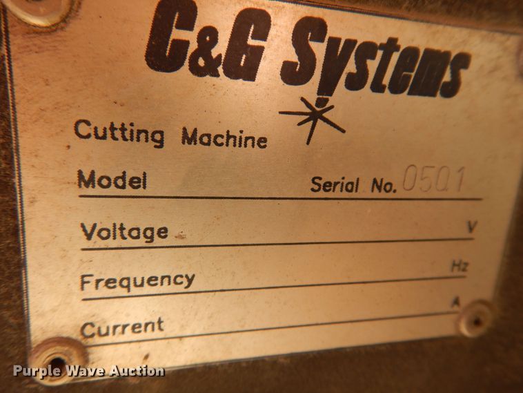image for item DN0452 C&G Raptor  plasma cutting table