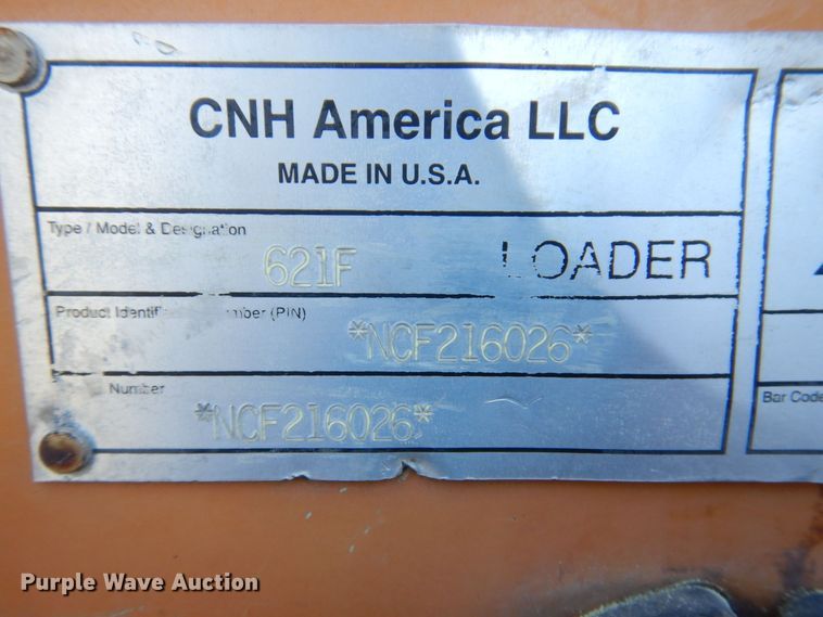 image for item DL3760 2012 Case 621F  wheel loader