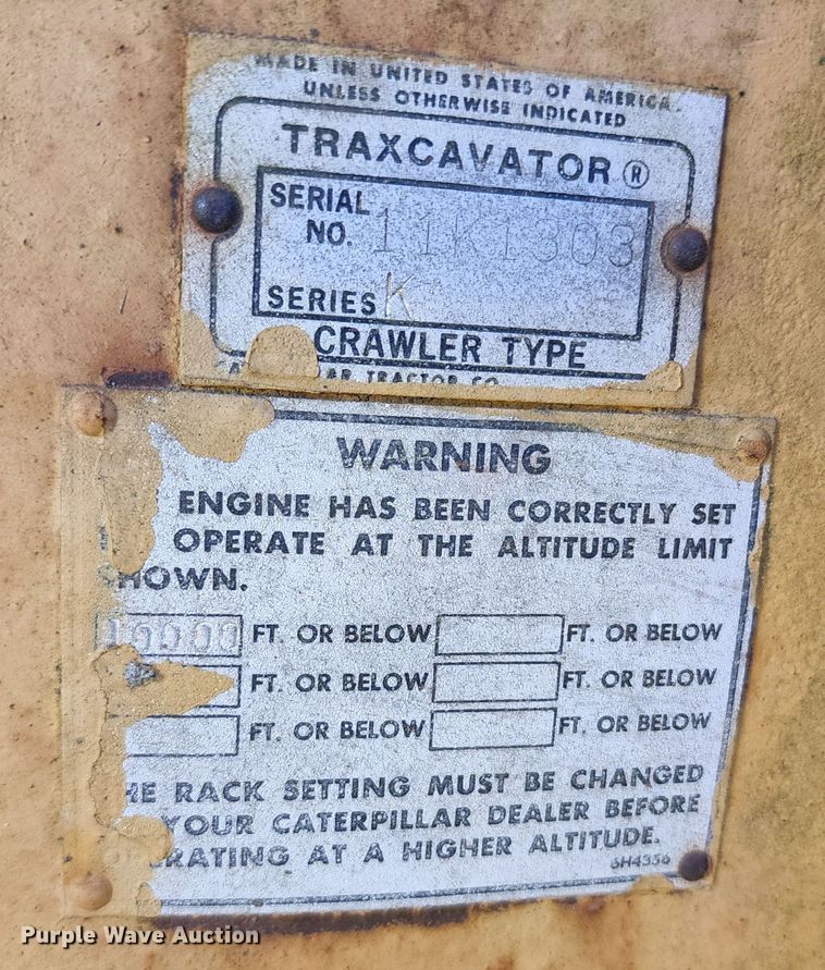 image for item DL6659 1969 Caterpillar 977K track loader