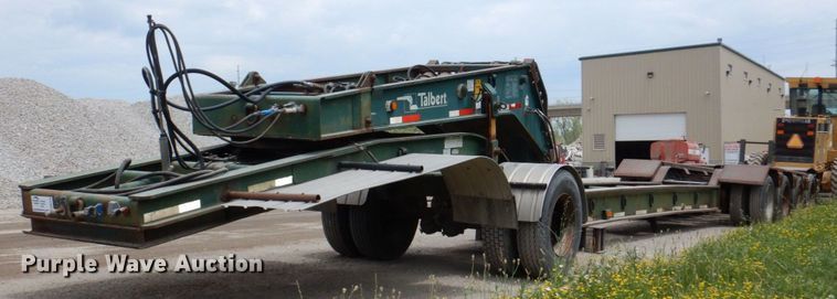 image for item DM2278 1994 Talbert T4DW-50-HRG-RA-1-T1 lowboy equipment trailer