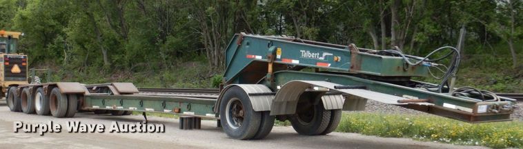 image for item DM2278 1994 Talbert T4DW-50-HRG-RA-1-T1 lowboy equipment trailer