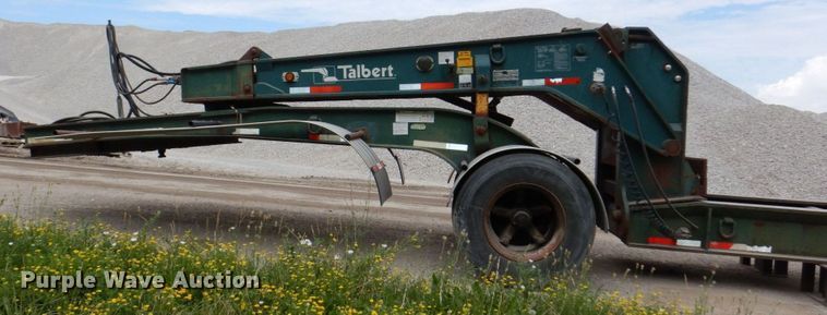 image for item DM2278 1994 Talbert T4DW-50-HRG-RA-1-T1 lowboy equipment trailer