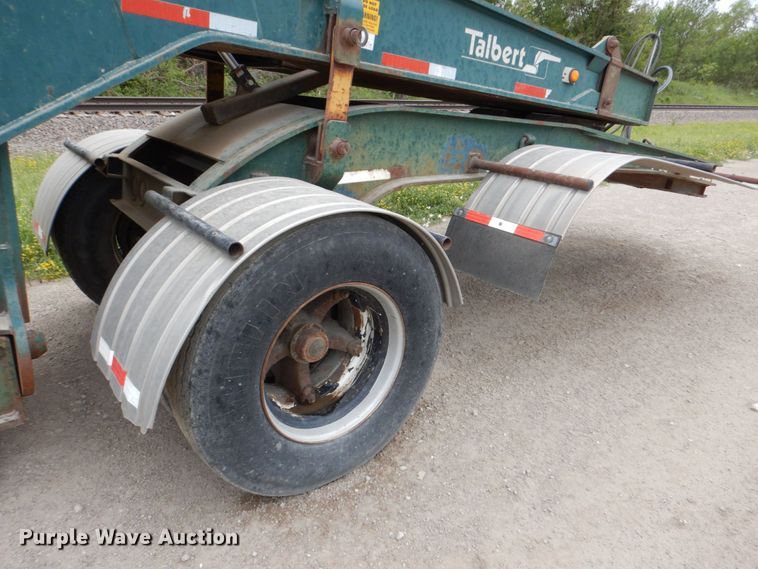 image for item DM2278 1994 Talbert T4DW-50-HRG-RA-1-T1 lowboy equipment trailer