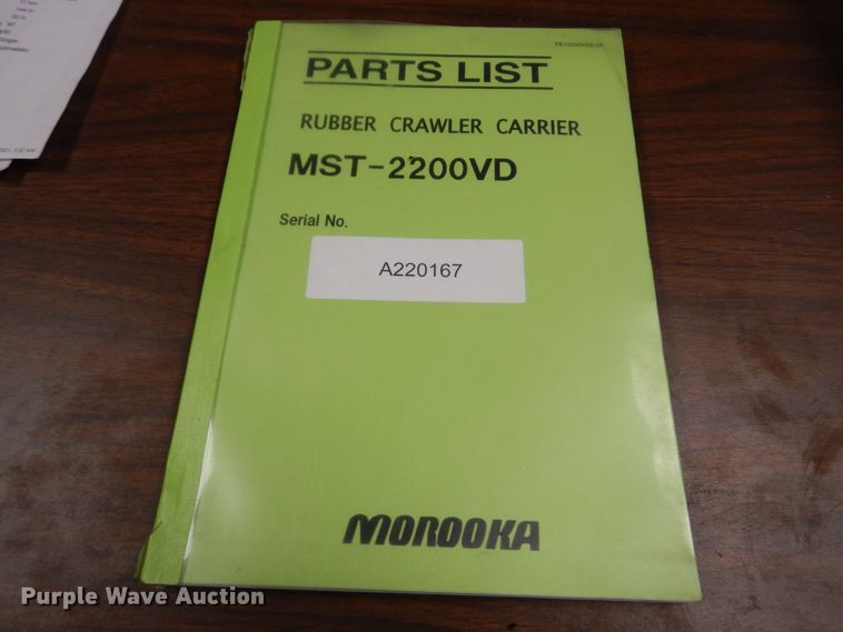 image for item DM2316 2002 Morooka MST2200 track carrier with dump bed