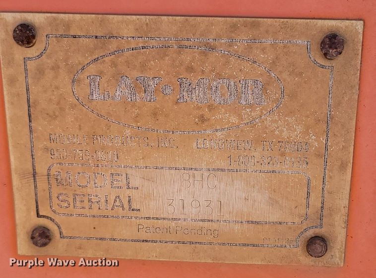 image for item DM4180 1999 Lay Mor 8HC broom