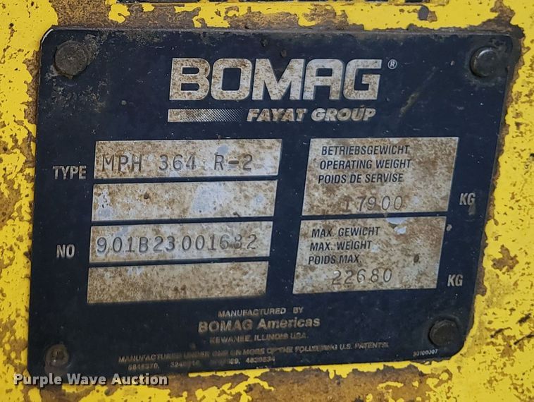 image for item DM4200 2011 Bomag MPH364-2 recycler