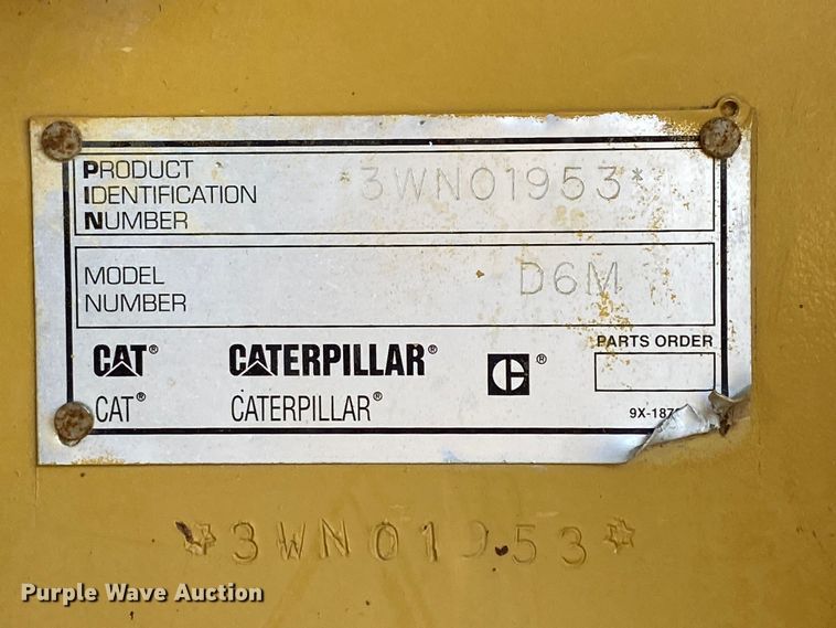image for item DM4220 1999 Caterpillar D6M XL  dozer