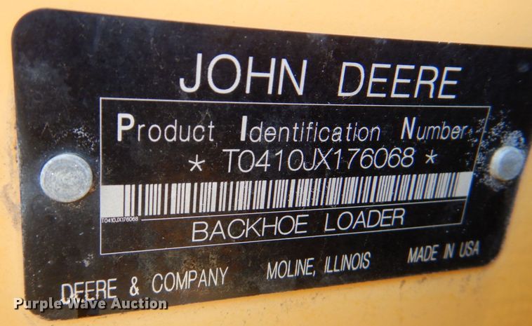 image for item DM6135 2009 John Deere 410J  backhoe