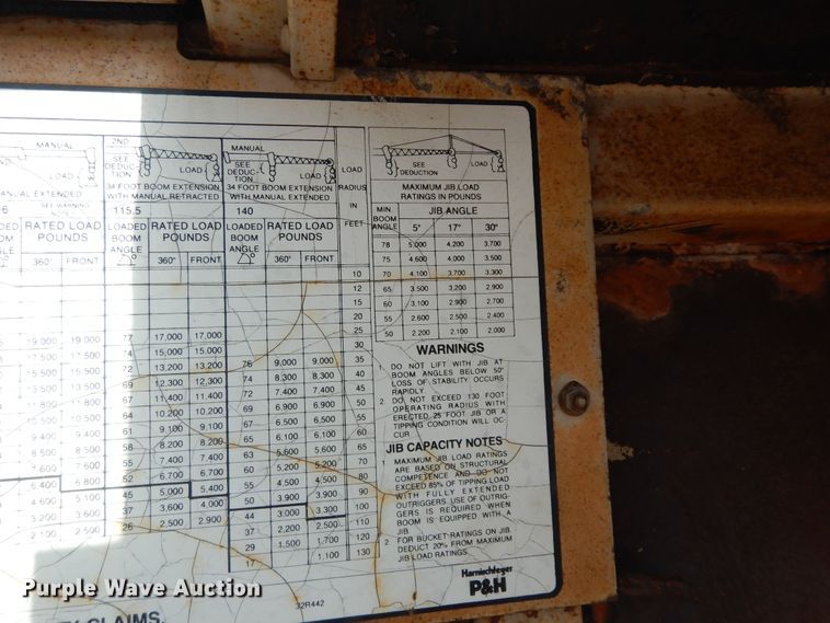 image for item DN1595 P&H Omega  crane