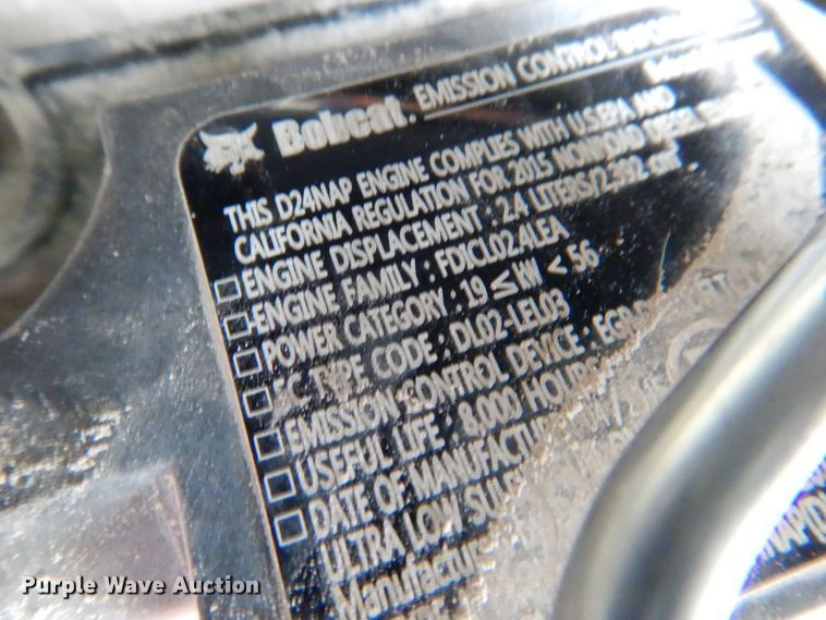 image for item DP4354 2015 Bobcat S550  skid steer loader