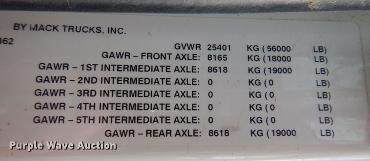 image for item DP5588 2013 Mack GU713  digger derrick truck