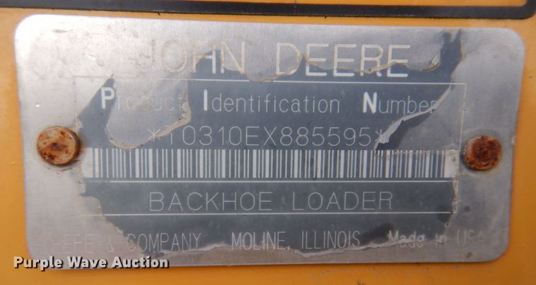 image for item DP5589 2000 John Deere 310E  backhoe