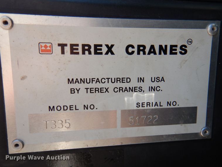 image for item DP5597 2001 Terex T335  crane