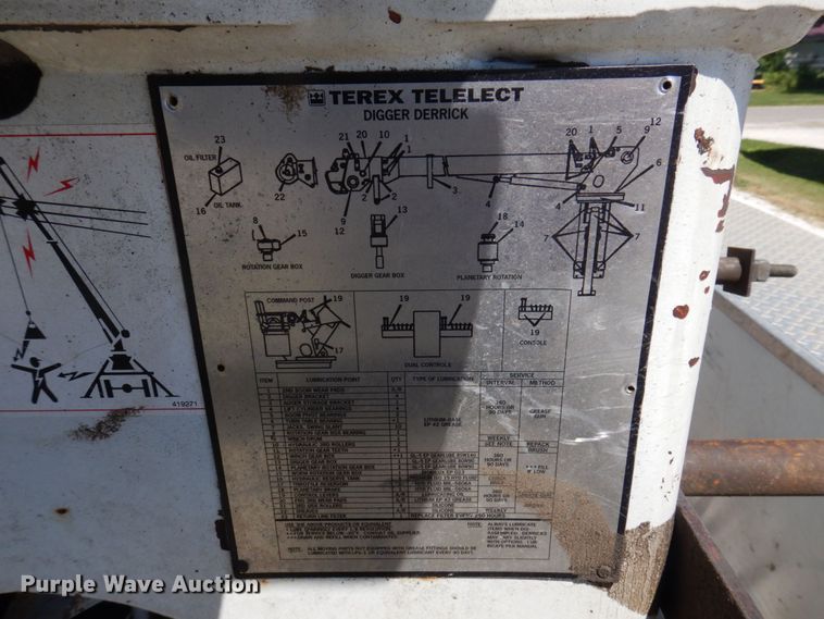 image for item DP5598 2005 International 4300 SBA  digger derrick truck