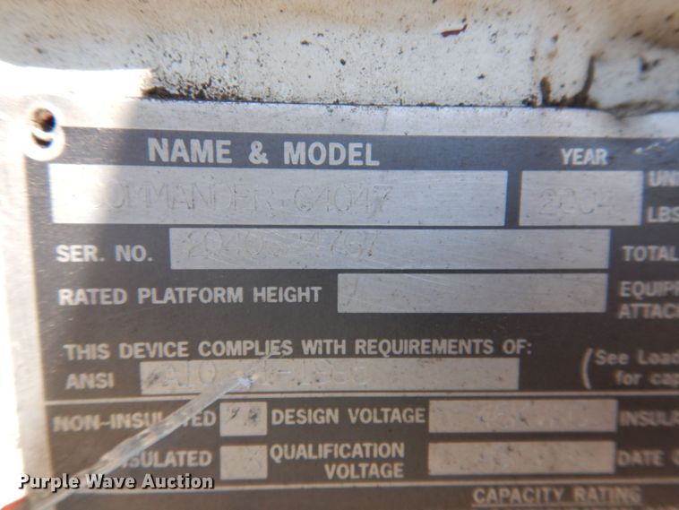 image for item DP5598 2005 International 4300 SBA  digger derrick truck