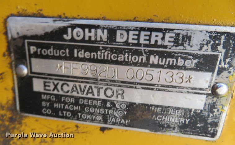 image for item DR0085 1990 John Deere 992D-LC  excavator