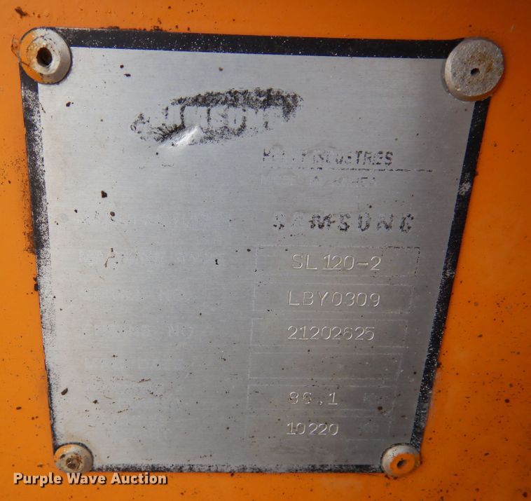 image for item DR1223 1996 Samsung SL120-2  wheel loader