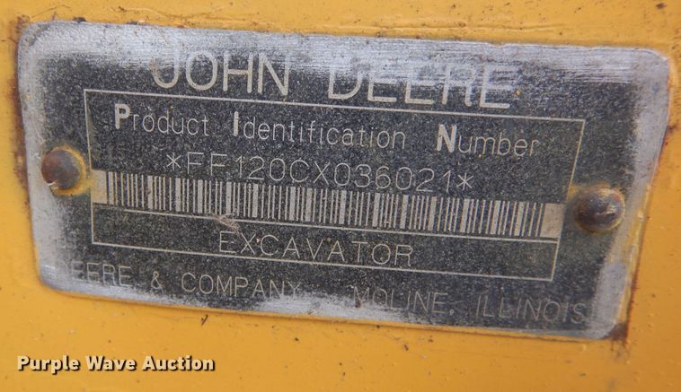 image for item DR1248 2007 John Deere 120C  excavator
