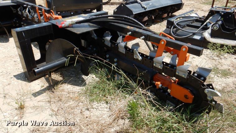 image for item DR1894 2022 Mower King  skid steer trencher