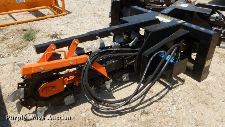 image for item DR1895 Mower King  skid steer trencher