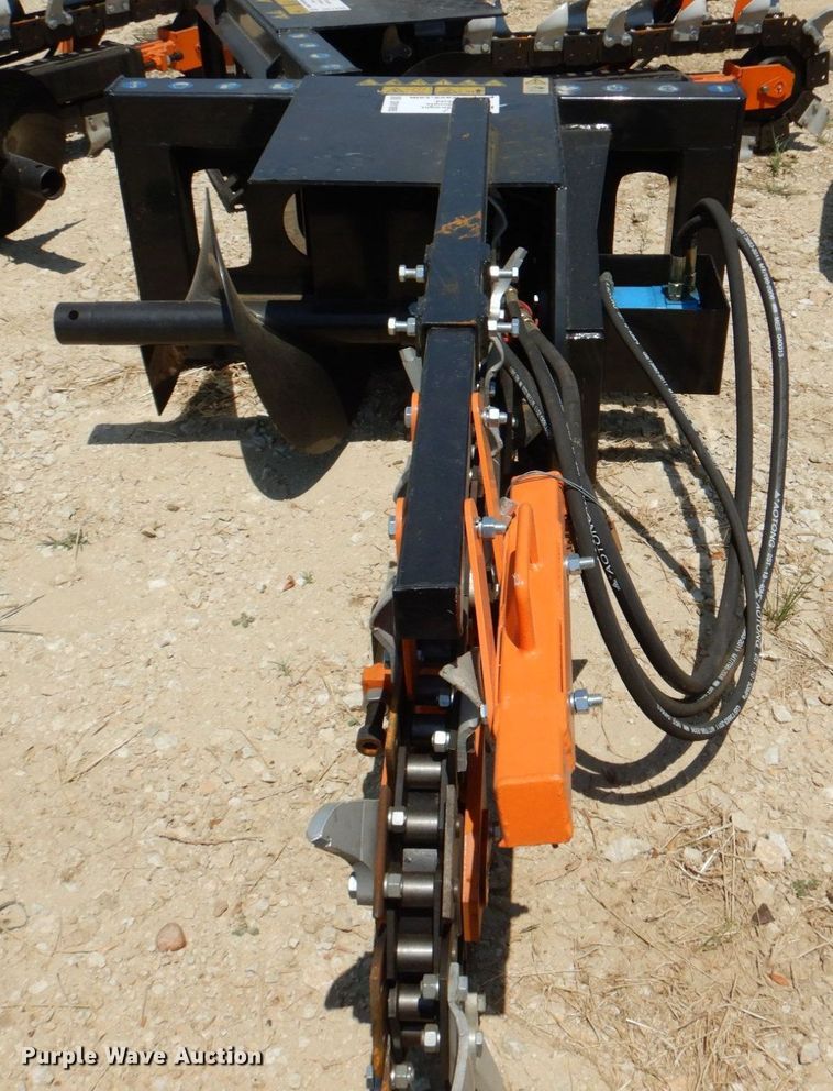 image for item DR1895 Mower King  skid steer trencher