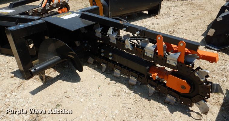 image for item DR1895 Mower King  skid steer trencher