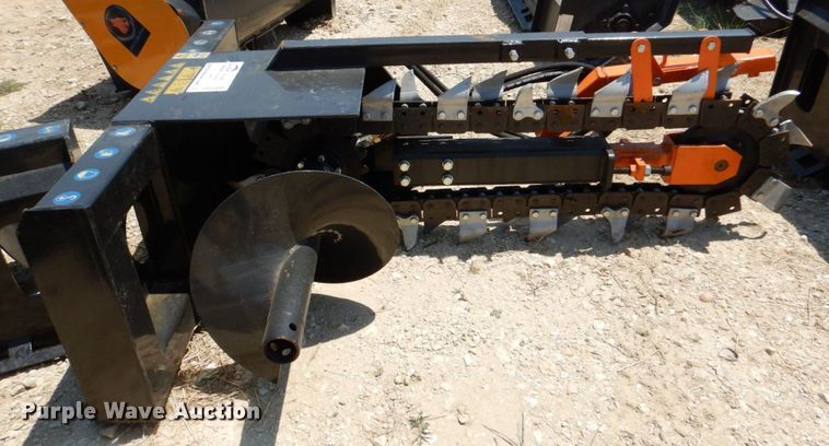 image for item DR1895 Mower King  skid steer trencher