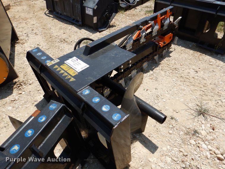 image for item DR1895 Mower King  skid steer trencher