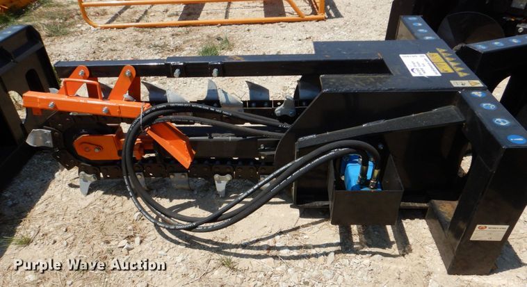 image for item DR1895 Mower King  skid steer trencher