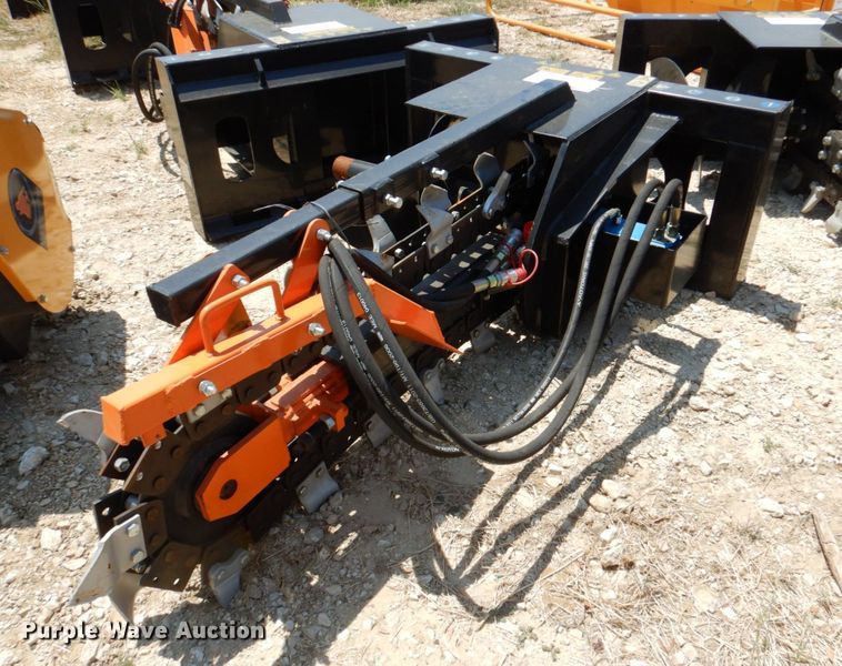 image for item DR1896 2022 Mower King  skid steer trencher